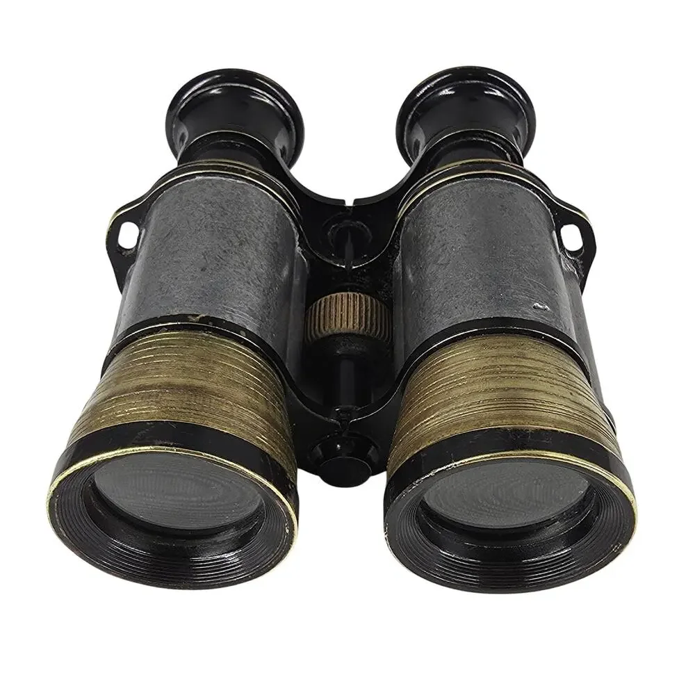 VINTAGE COMTESSE PARIS BINOCULARS BRASS & METAL WWI ERA FIELD GLASSES
